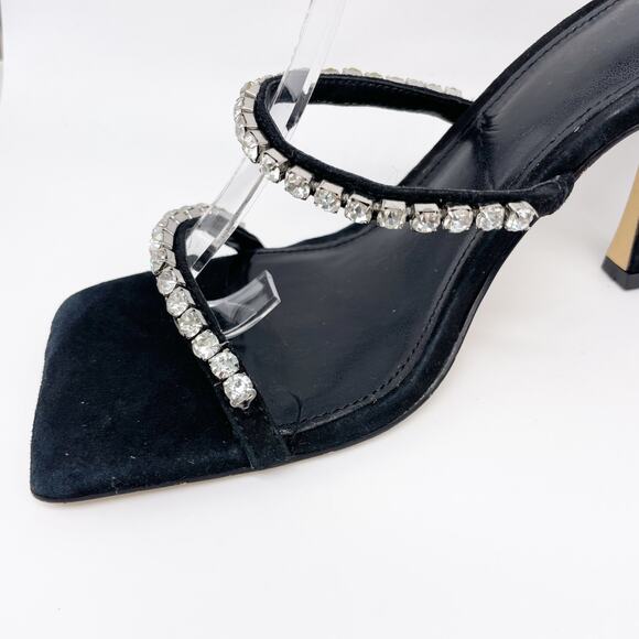 Marc Fisher Women's Black Dezzi Square Toe Stiletto Heeled Sandal Size 6M - Picture 11 of 12